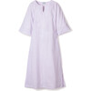 Women's Caftan, Lavender French Ticking - Pajamas - 1 - thumbnail