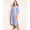 Women's Caftan, Fleur D'Azur - Pajamas - 2 - thumbnail