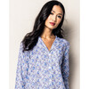 Women's Long Sleeve Short Set, Fleur D'Azur - Pajamas - 3