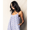 Women's Chloe Nightgown, Fleur D'Azur - Pajamas - 3 - thumbnail