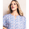 Women's Caftan, Fleur D'Azur - Pajamas - 3 - thumbnail