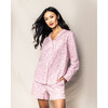 Women's Long Sleeve Short Set, Vintage Rose - Pajamas - 2