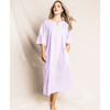Women's Caftan, Lavender French Ticking - Pajamas - 2