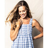 Women's Charlotte Nightgown, Seafarer Tartan - Pajamas - 3 - thumbnail