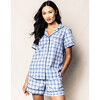 Women's Short Set, Seafarer Tartan - Pajamas - 2