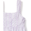 Women's Charlotte Nightgown, Lavender French Ticking - Pajamas - 4