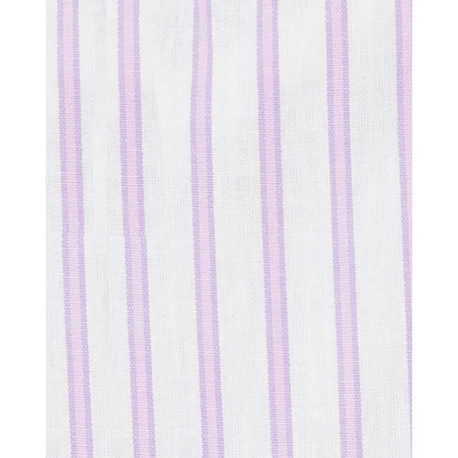 Women's Charlotte Nightgown, Lavender French Ticking - Pajamas - 5