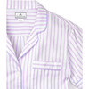 Women's Short Set, Lavender French Ticking - Pajamas - 4