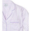 Women's Pajama Set, Lavender French Ticking - Pajamas - 4