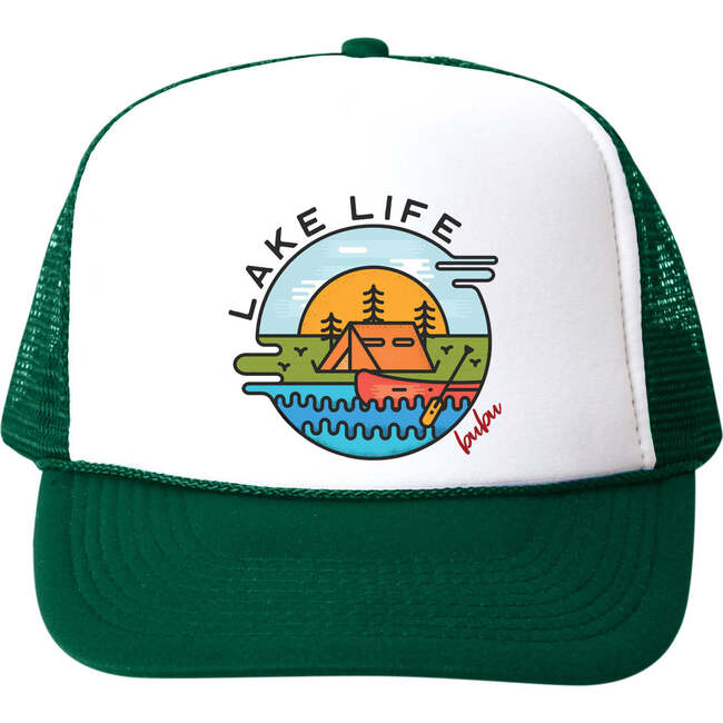 Lake Life Cap, Green - Hats - 1