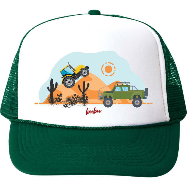 Monster Trucks Cap, Green - Hats - 1