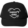 Daddy's Girl Heart Cap, Black - Hats - 1 - thumbnail