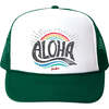 Aloha Rainbow Cap, Green - Hats - 1 - thumbnail