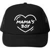 Mamas Boy Heart Cap, Black - Hats - 1 - thumbnail