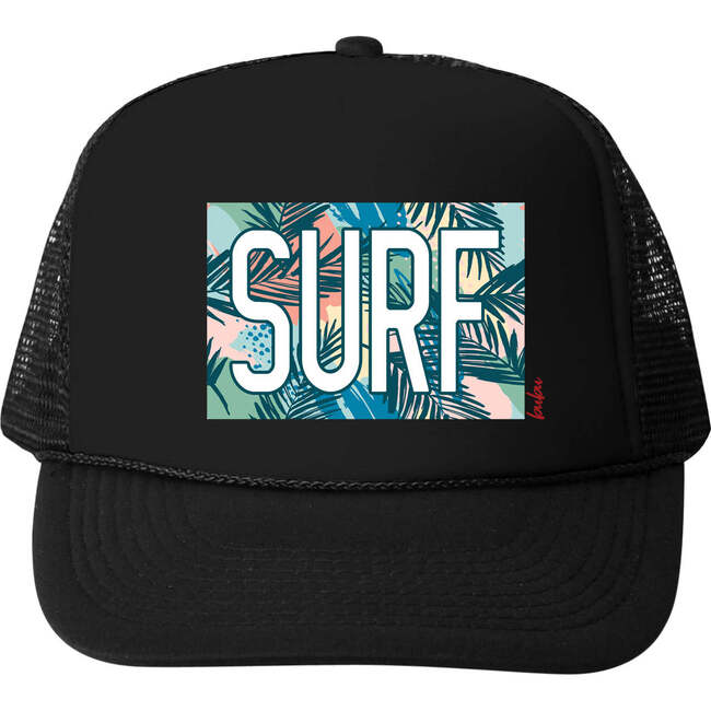 Surf Floral Cap, Black