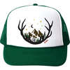 Antlers Cap, Green - Hats - 1 - thumbnail