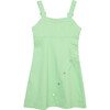 Twill Jumper Dress, Green - Dresses - 1 - thumbnail