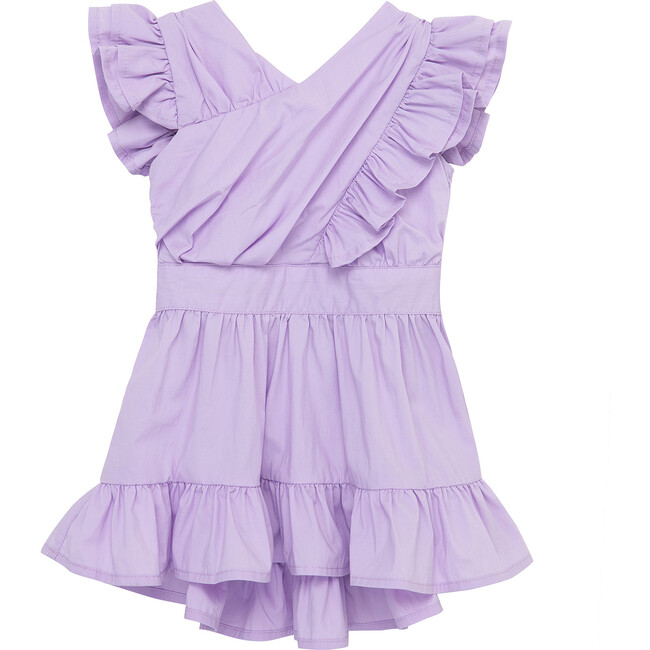 Baby Wrap Front Dress, Purple