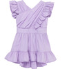 Baby Wrap Front Dress, Purple - Dresses - 1 - thumbnail