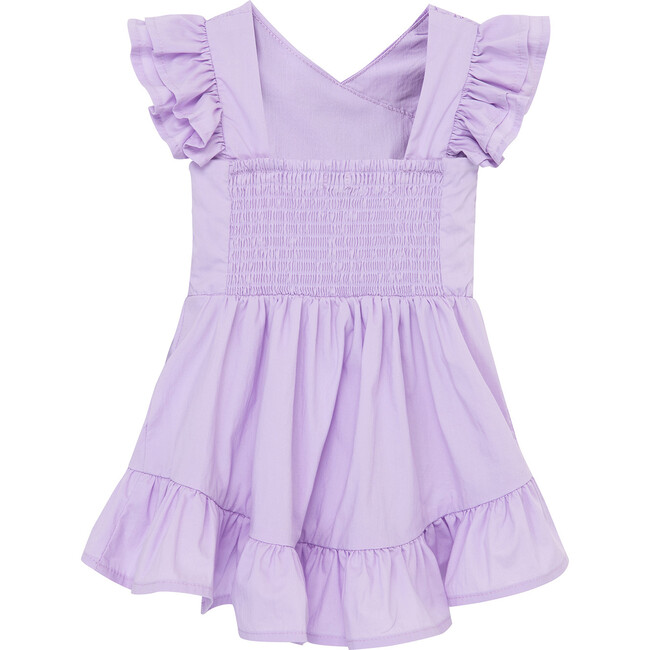 Baby Wrap Front Dress, Purple - Dresses - 2