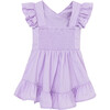 Baby Wrap Front Dress, Purple - Dresses - 2