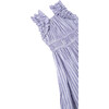 Swiss Dot Ruffle Dress, Purple - Dresses - 3