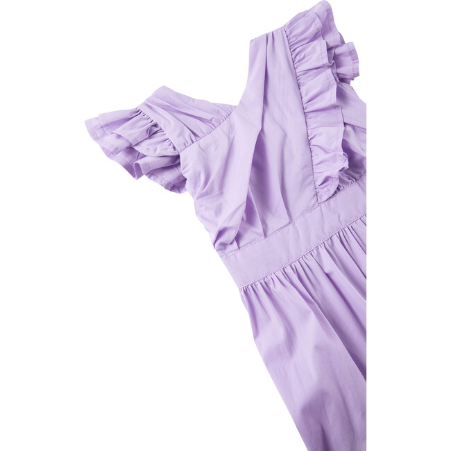 Wrap High-Low Dress, Purple - Dresses - 3