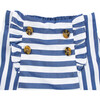 Keyhole Top & Skort Set, Blue - Mixed Apparel Set - 4