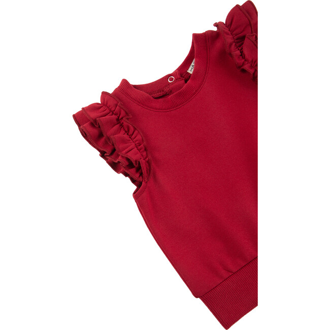 Ponte Knit Short Set, Red - Mixed Apparel Set - 3