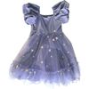 Wendy Puff Sleeve Zipper Dress, Blue Star - Dresses - 1 - thumbnail