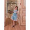 Dolly Two-Toned Ruffled Sleeve Dress, Blue - Dresses - 2