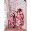 Polly Square Neck Mini Babydoll Dress, Rose Florals - Dresses - 2