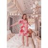 Polly Square Neck Mini Babydoll Dress, Rose Florals - Dresses - 3