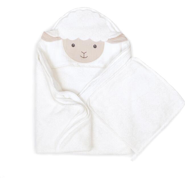 Petit Lamb Towel And Washcloth Set