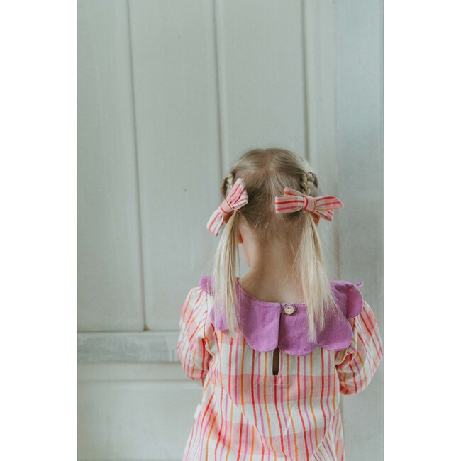 Folklore Las Ninas Small Bow Set In Sweetheart, Red - Bows - 3