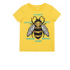 Bee Crew Neck Tee, Yellow - T-Shirts - 1 - thumbnail