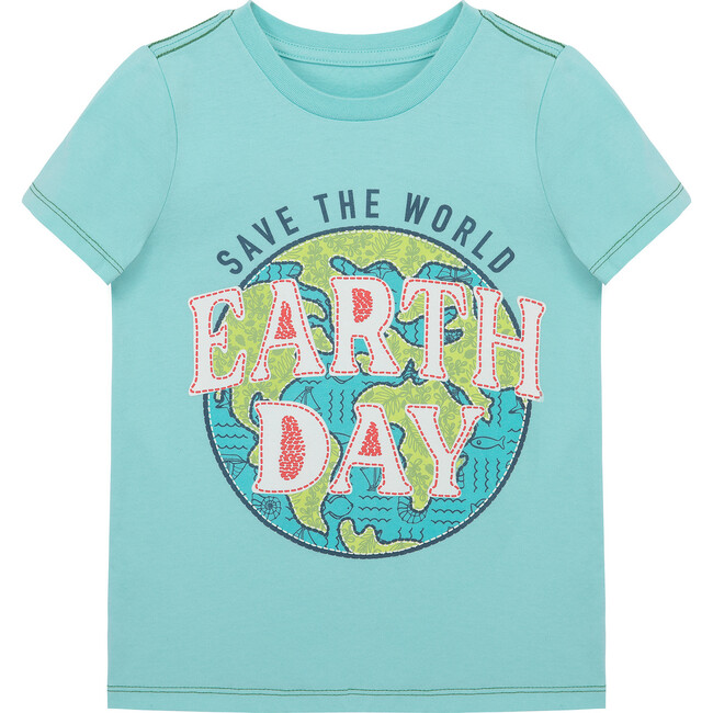 Earth Crew Neck Day Tee, Blue