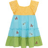 Embroidered Color-Blocked Dress, Multicolors - Dresses - 1 - thumbnail