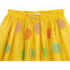 Embroidered Daisies Skirt, Yellow - Skirts - 3