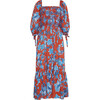 Women's Jazzy Square Neck Dress, Nippon Terracotta - Dresses - 1 - thumbnail