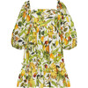 Women's Sip Sip Off-Shoulder Dress, Banana Print - Dresses - 1 - thumbnail