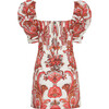 Women's Kelly Peacock Smock Dress, Coral - Dresses - 2