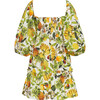 Women's Sip Sip Off-Shoulder Dress, Banana Print - Dresses - 2 - thumbnail