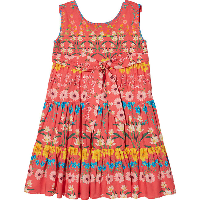 Abigail Classic A-Line Dress, Flowerbox Coral - Dresses - 2