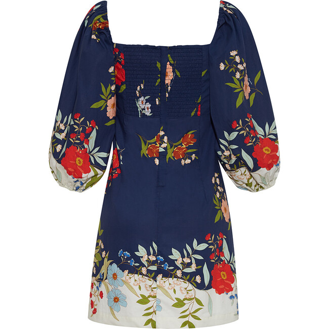 Women's Montauk Billowy Sleeve Zipped Dress, Floral Alley - Dresses - 3