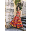 Women's Delilah Sweetheart Neck Dress, Flowerbox Coral - Dresses - 2