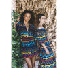 Women's Mimi Flowerbox Off-Shoulder Slip-On Dress, Navy - Dresses - 2
