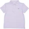 Match Point Polo Shirt, Pebble Periwinkle Stripe - Polo Shirts - 1 - thumbnail