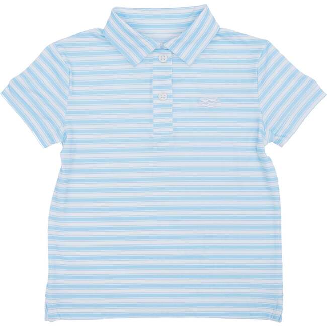Match Point Polo Shirt, Bellevue Blue Stripe