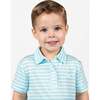 Match Point Polo Shirt, Bellevue Blue Stripe - Polo Shirts - 2